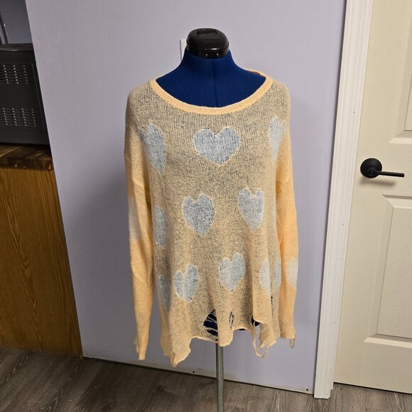 Wildfox White Label Lennon All Over Lover Sweater Size S EUC - Picture 4 of 6